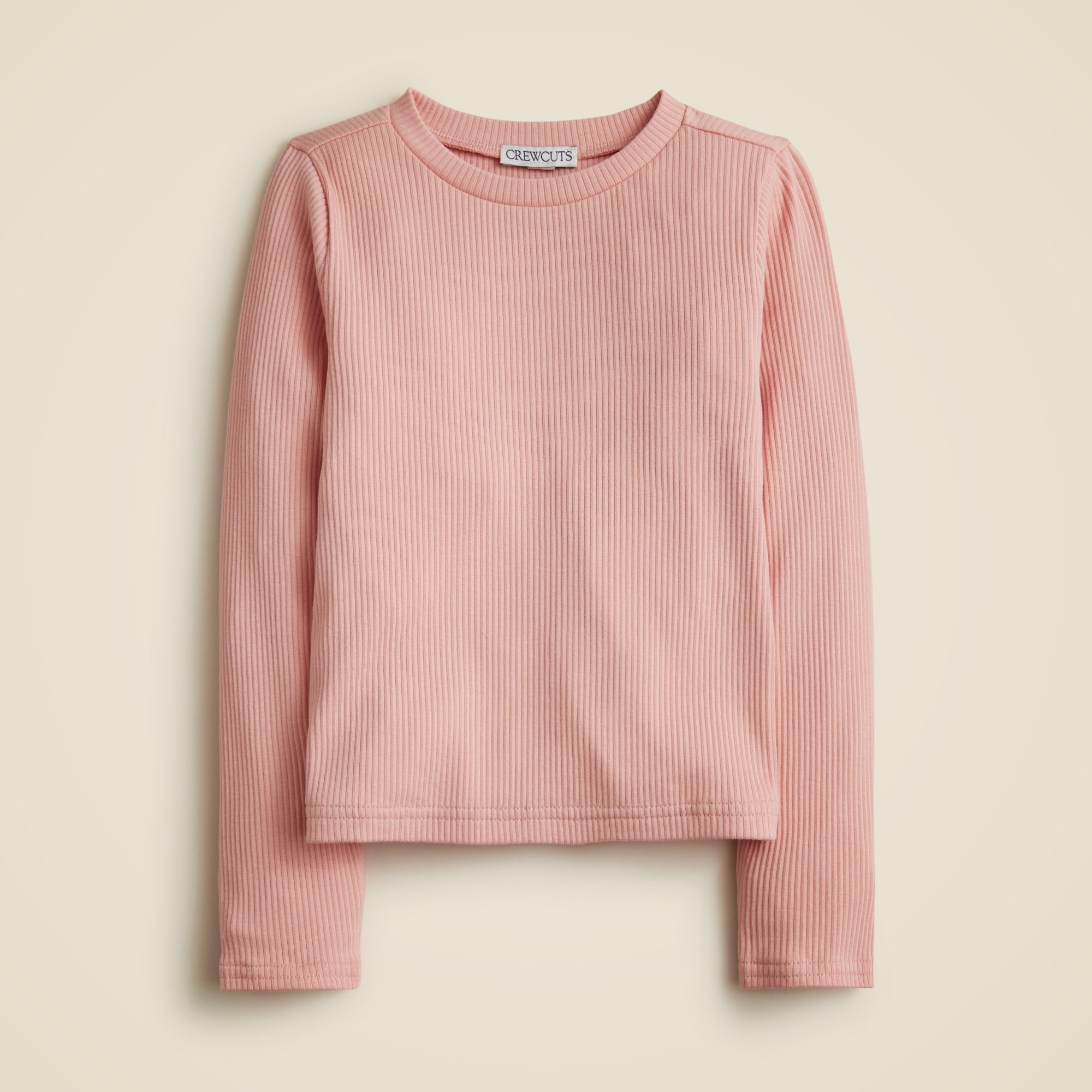 girls Girls' long-sleeve everyday T-shirt in vintage rib