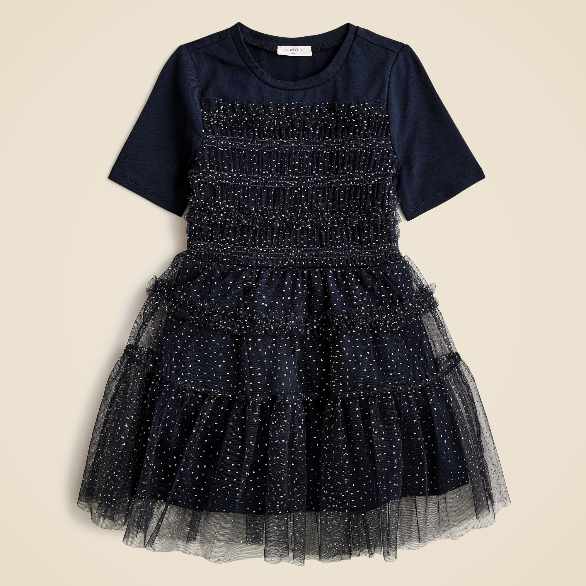 girls Girls' tiered tulle T-shirt dresss