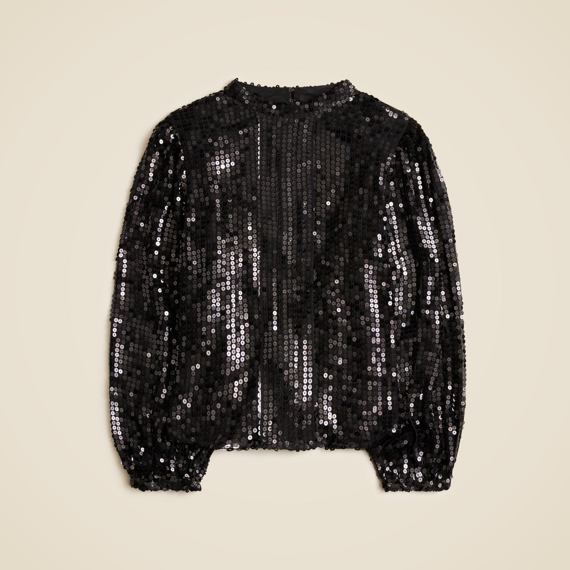 womens Sequin mockneck top