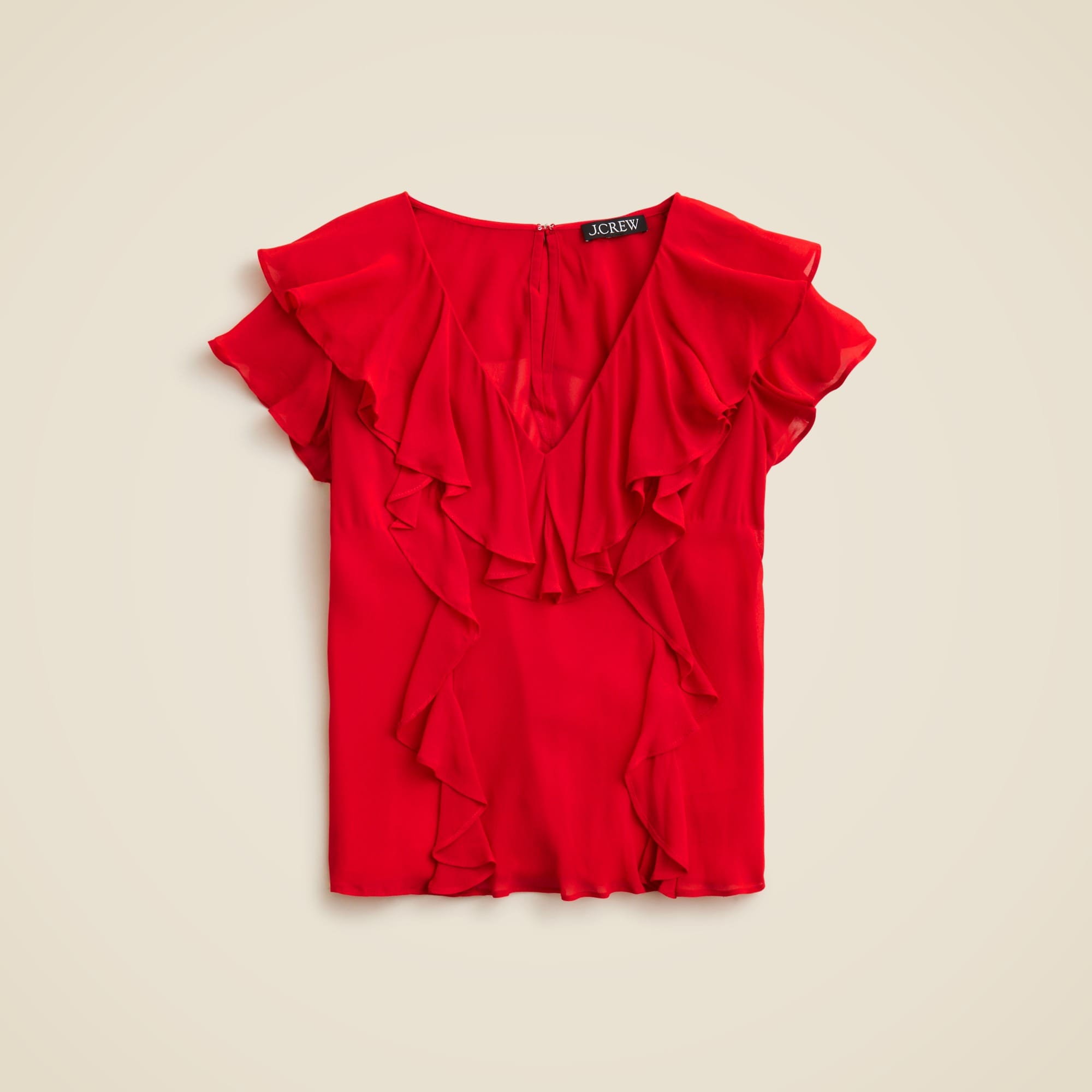 womens Ruffle chiffon top