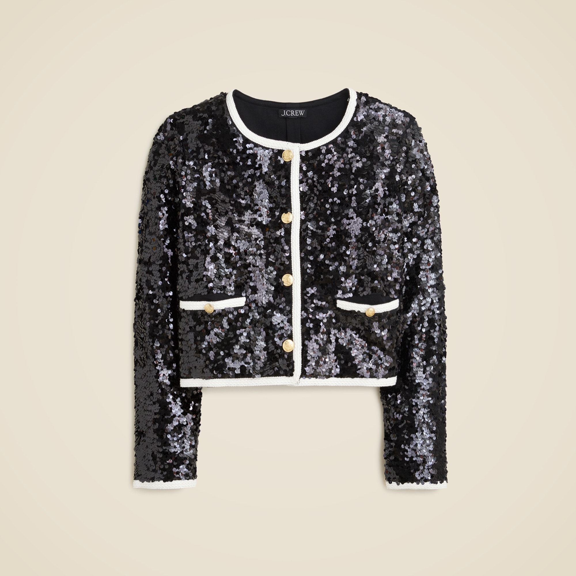 womens Mariner jersey lady jacket with sequins