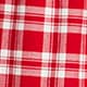 Pajama pant in plaid cotton flannel RED