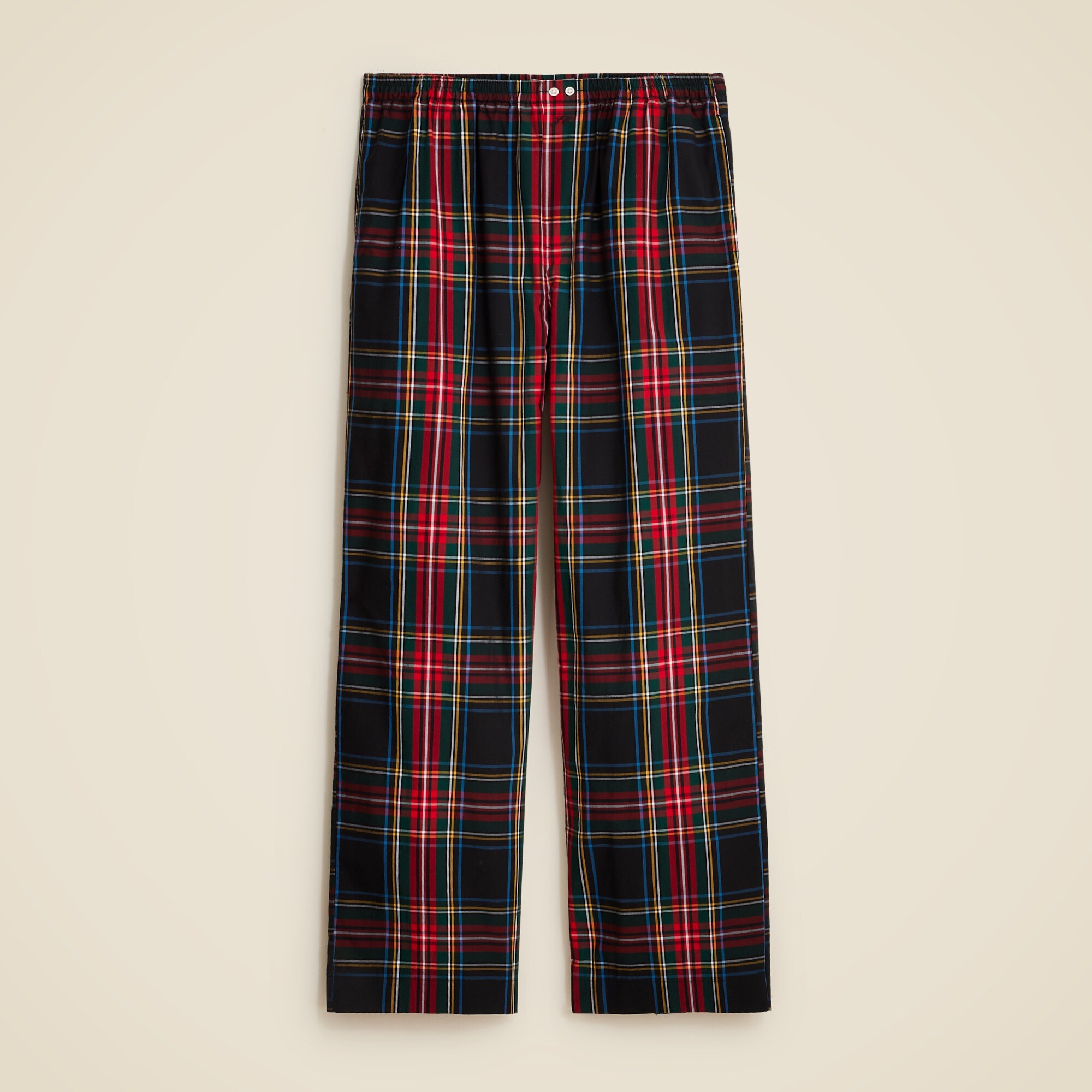 womens Pajama pant in Stewart tartan cotton poplin