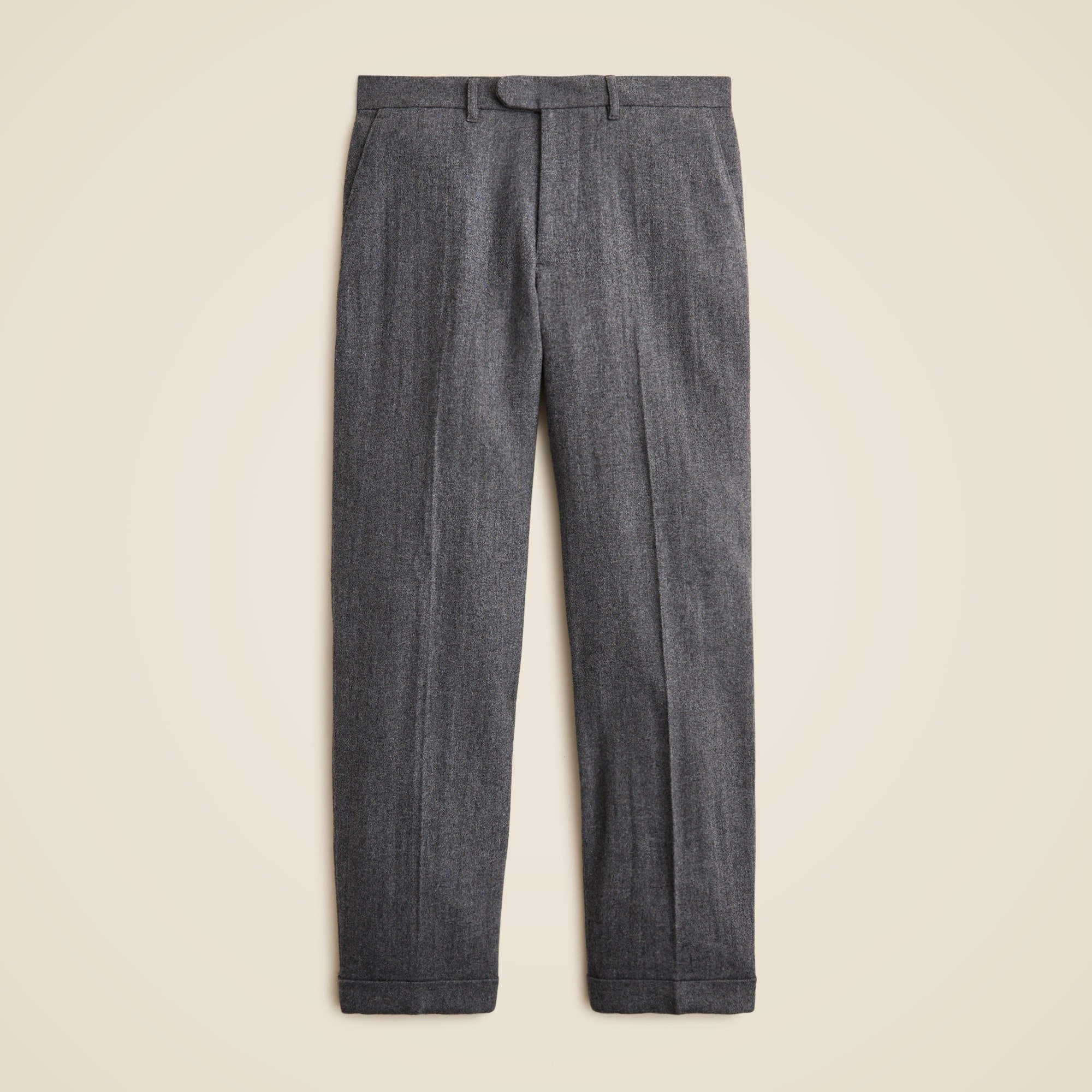 mens Classic creased trouser in Japanese wool blend