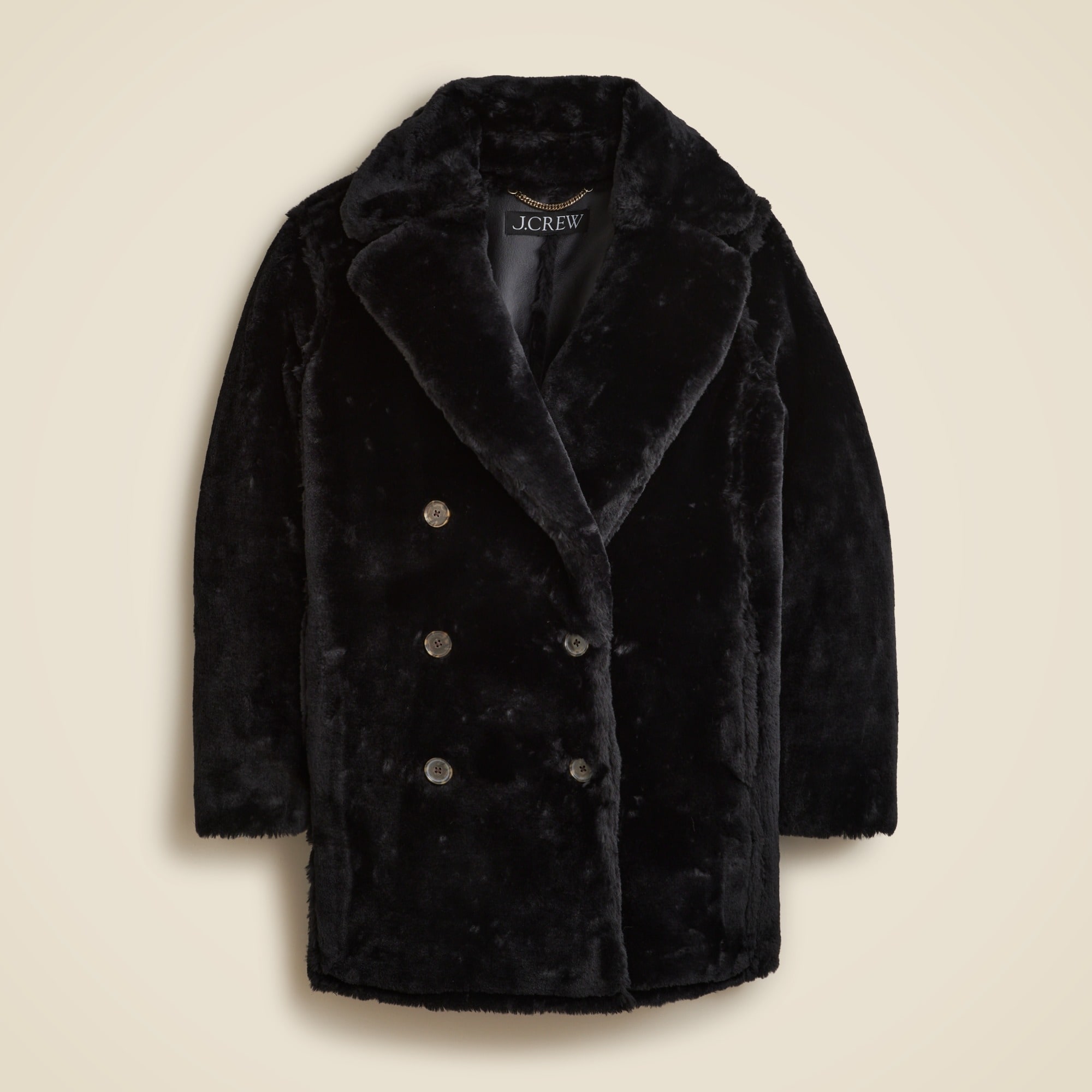 womens Faux-fur peacoat