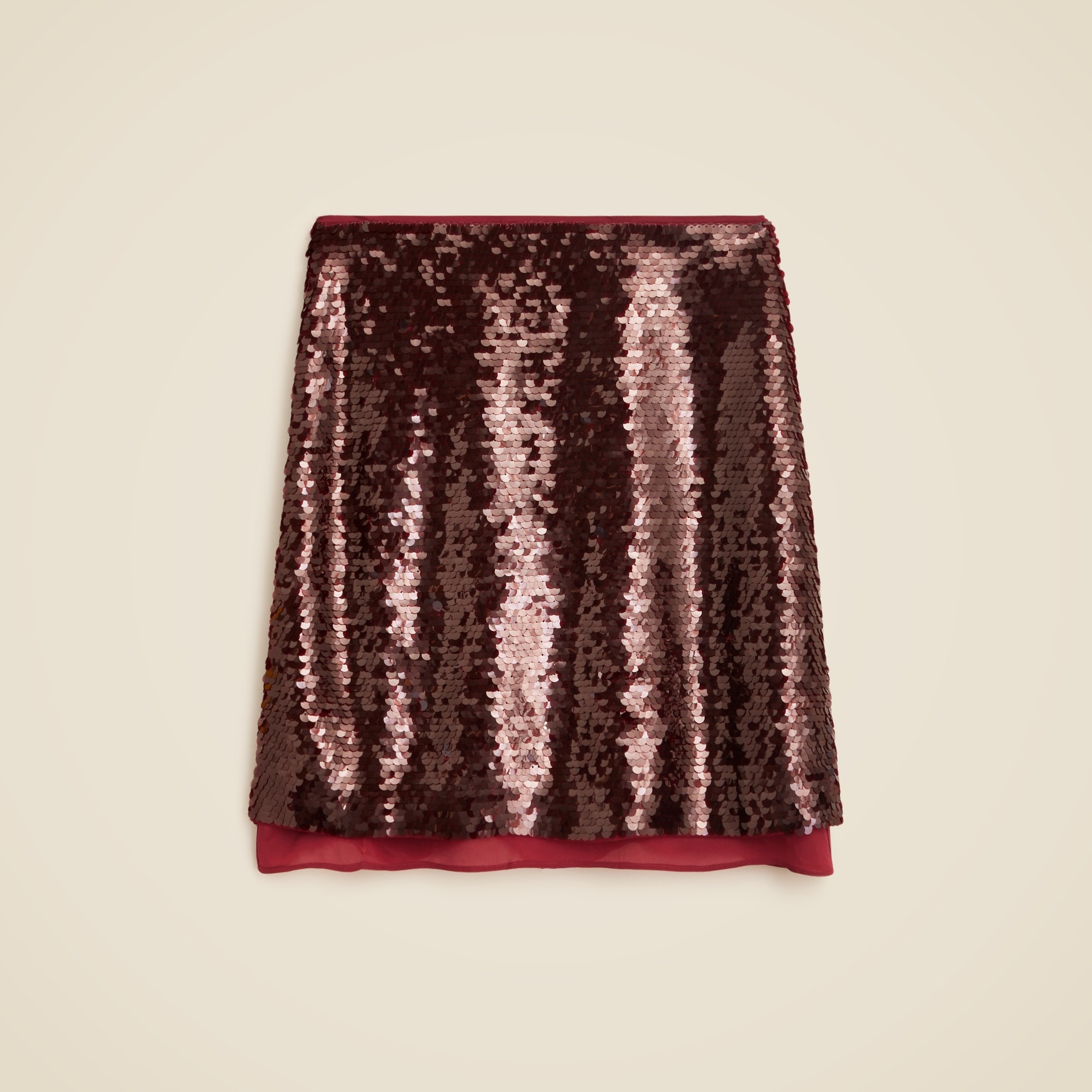 womens Chiffon-lined sequin skirt