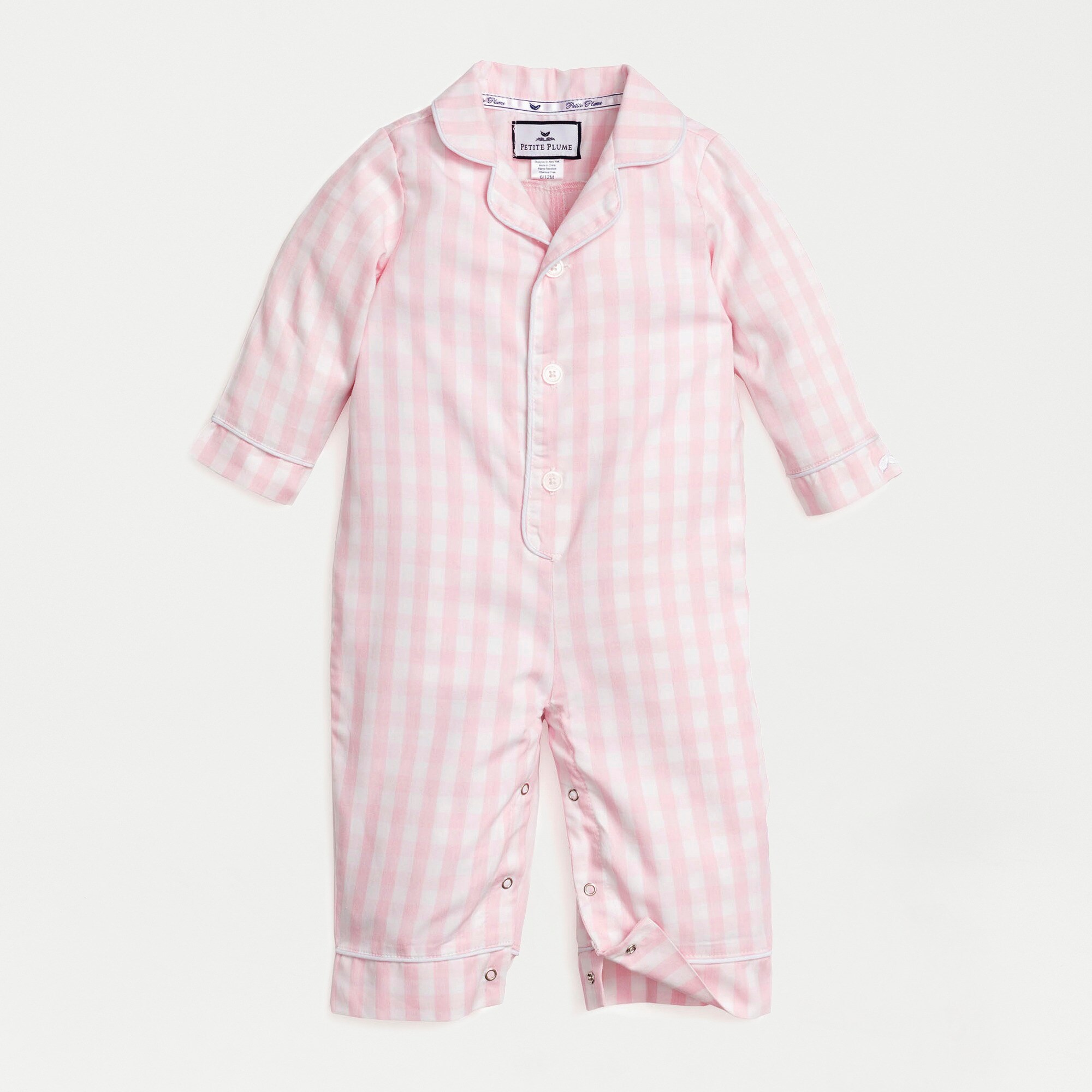 boys Petite Plume™ infants' romper in gingham