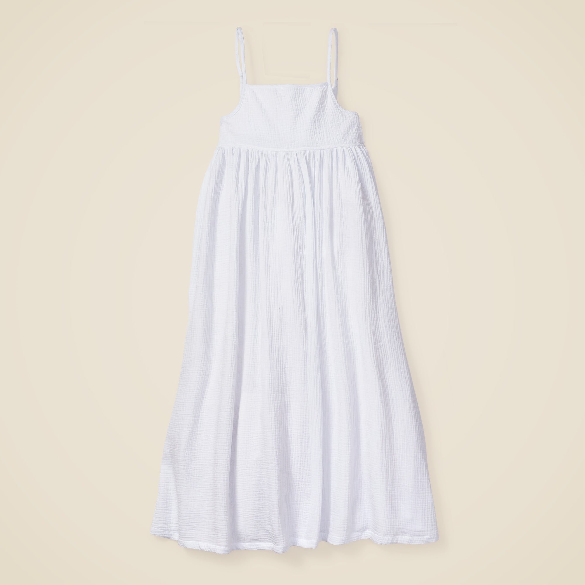 womens Petite Plume™ women's gauze serene nightdress in white