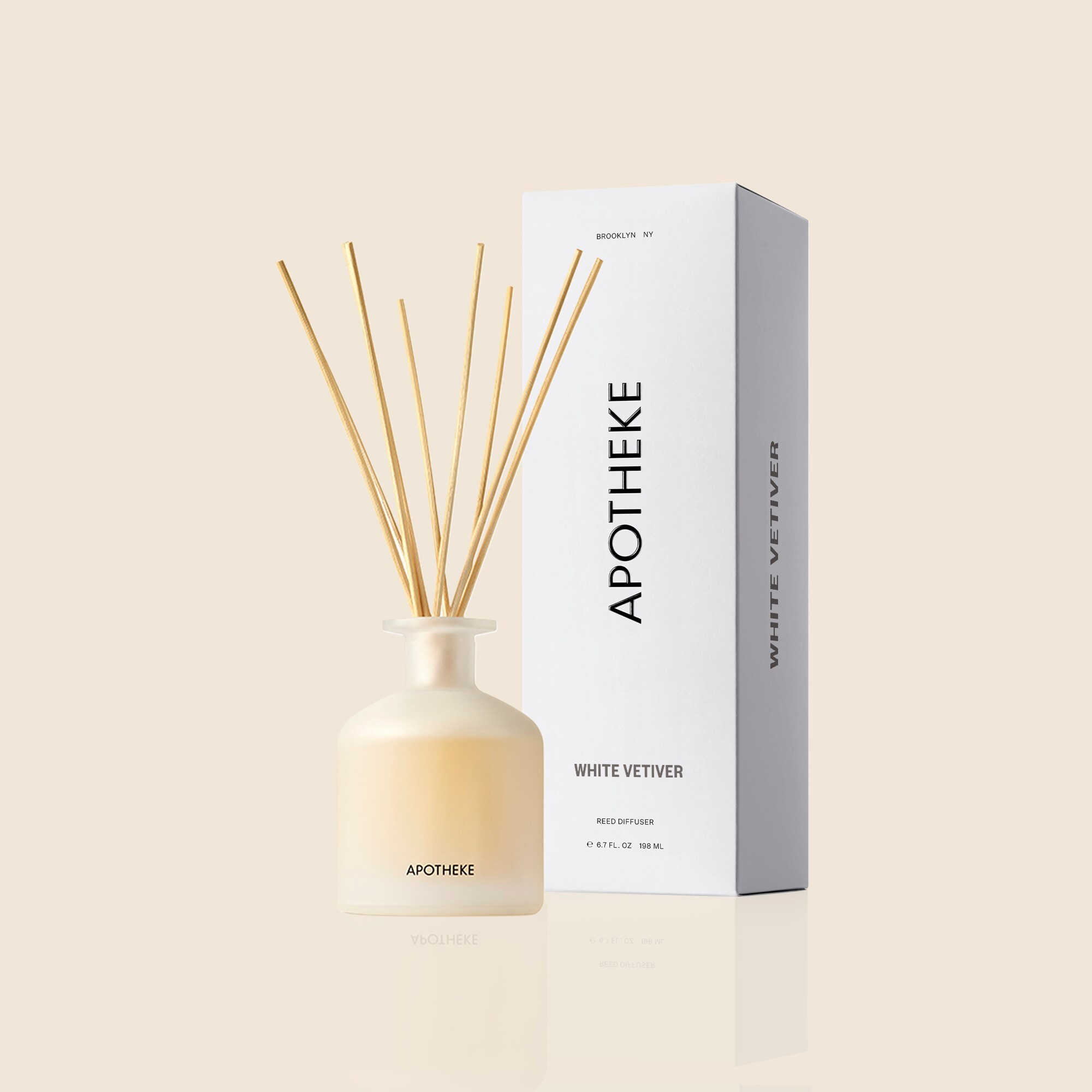 womens APOTHEKE White Vetiver reed diffuser