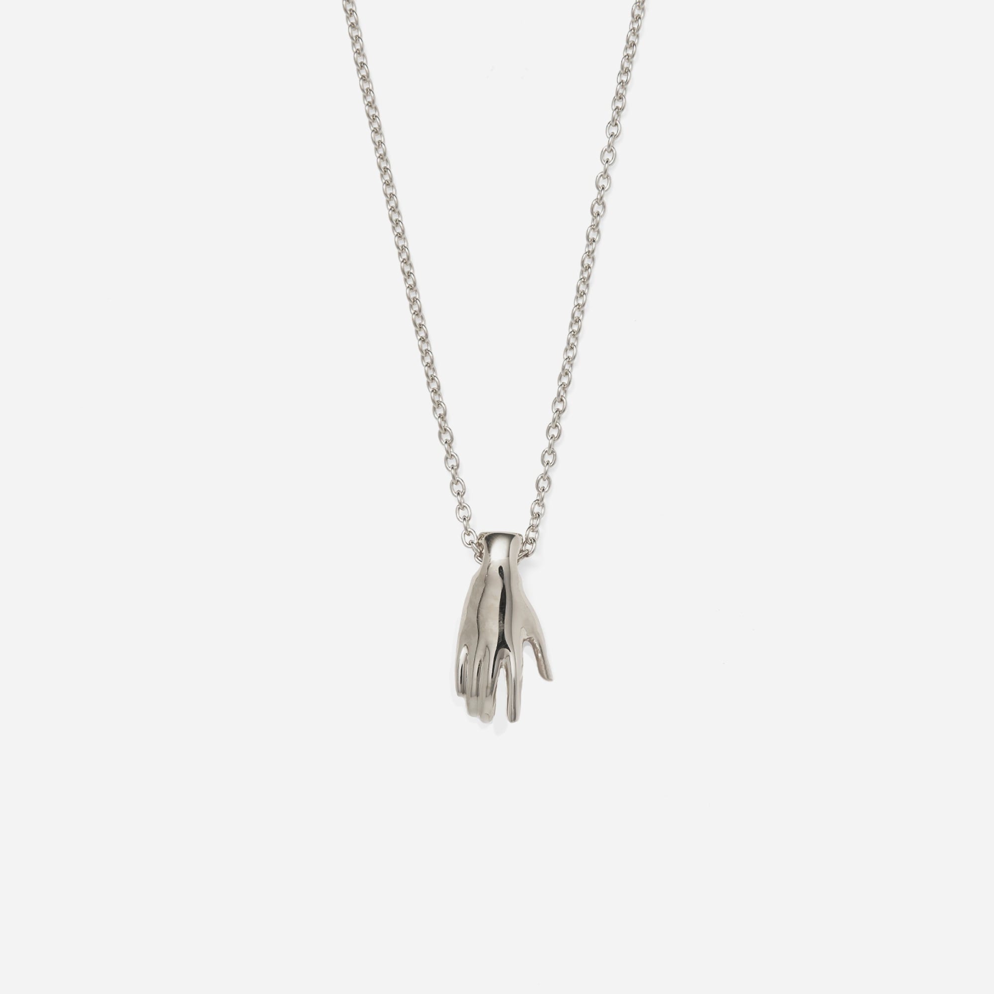 womens Lady Grey hand necklace