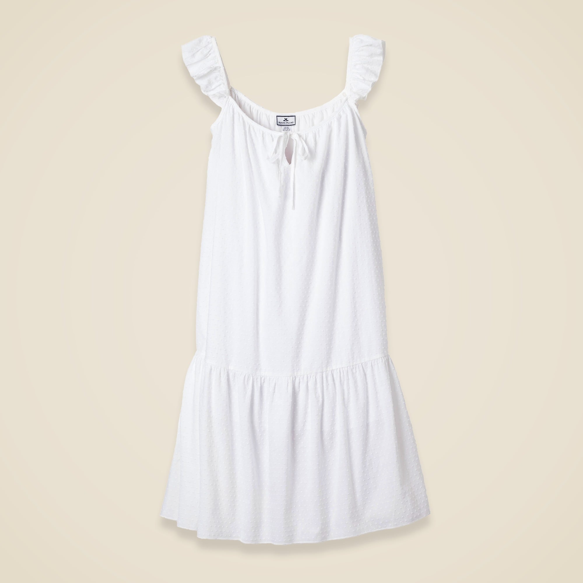 womens Petite Plume&trade; women's nightgown in Swiss-dot