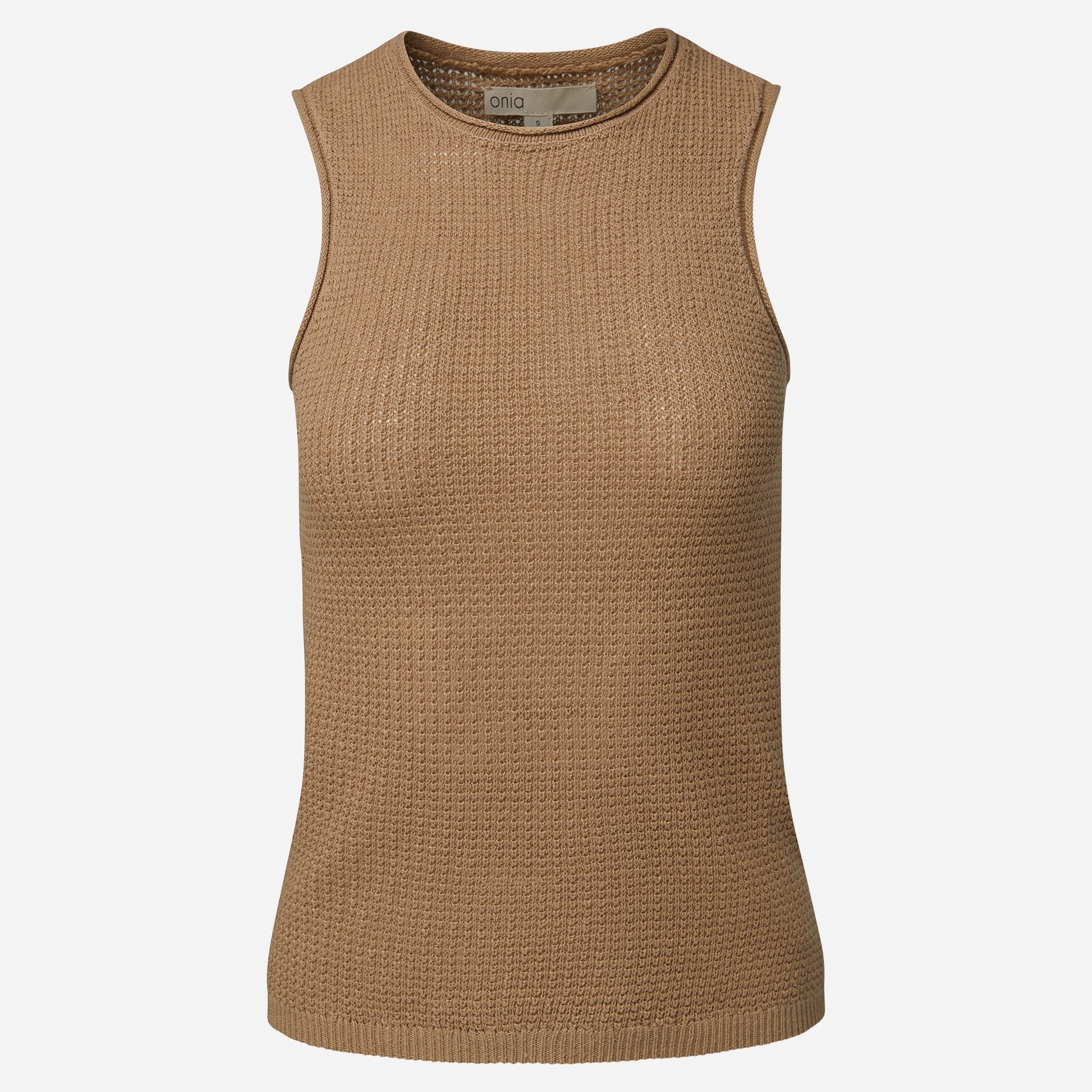 womens Onia linen knit tank top